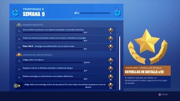 Fortnite Battle Royale: desaf&iacute;os de la Semana 9 de la Temporada 9