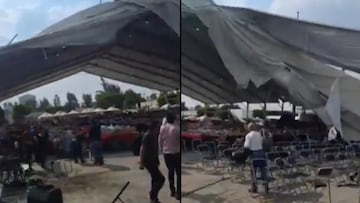 Se desploma estructura en Feria del Libro de Nezahualcóyotl; hay al menos 5 heridos