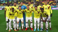 La Selecci&oacute;n Colombia en el juego amistoso ante Corea del Sur