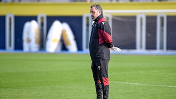 Sergio González durante un entrenamiento.