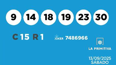 La Primitiva: comprobar los resultados del sorteo de hoy, sábado 13 de septiembre