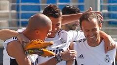 Pepe y Carvalho estrechan lazos en el entrenamiento