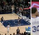 Los árbitros anulan un 3+1 a Durant: Curry responde con un triple y este polémico gesto