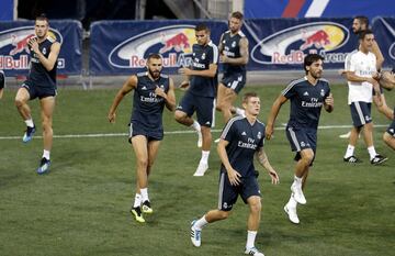 El Madrid entrena en el Red Bull Arena de Nueva Jersey