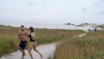 La luchadora de MMA, Joyce Vieira, tuvo que enfrentarse con un hombre que se masturbaba mientras ella se tomaba una sesión de fotos.