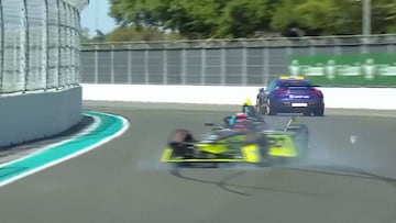 MrBeast crashes Formula E car on Miami circuit
