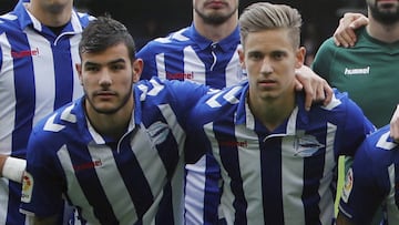 Theo Hern&aacute;ndez y Marcos Llorente. 