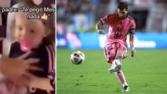 Messi impacta en toda la cara de su hija de 2 años una falta y lo que dice el padre es lo más viral del mes