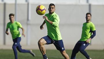 Fede Vico durante un entrenamiento.