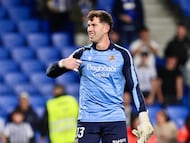 Unai Marrero, portero de la Real Sociedad, se convirtió en el héroe txuri-urdin en el partido de Copa frente a Osasuna. /FOTO: JAVI COLMENERO