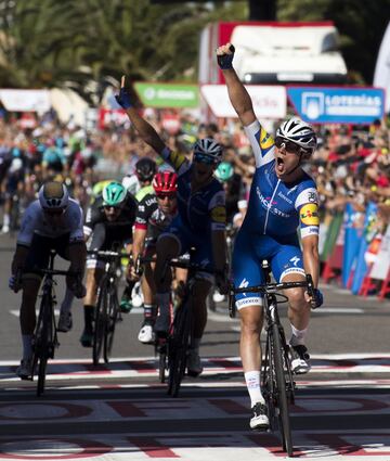 Yves Lampaert vencedor de la segunda etapa. 