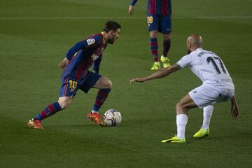 Messi y Mikel Rico.