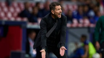 Diego Simeone during the UEFA Champions League group B match between Atletico Madrid and FC Porto.