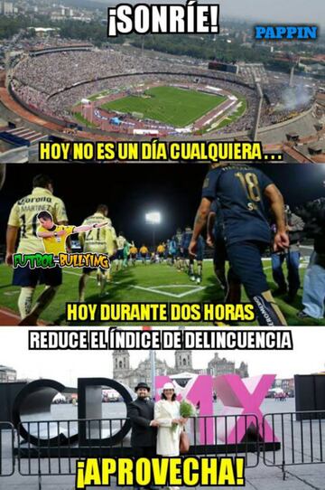 Los memes no dejaron escapar el Pumas vs América