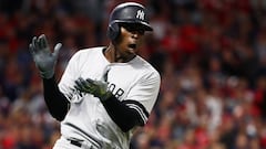 Didi Gregorius celebra uno de los dos home runs que fueron clave en el pase de los Yankees a las Series de Campeonato.