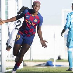 Oshoala cerró en Madrid su semana fantástica