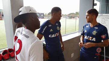 Marlos y Berrío: los delanteros se reencuentran en Flamengo