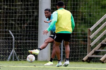 Imágenes del entrenamiento de Atlético Nacional de cara al partido frente a Junior de Barranquilla por los cuartos de final de la Copa BetPlay.