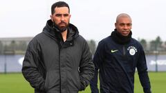 Claudio Bravo se presentó en los entrenamientos del City