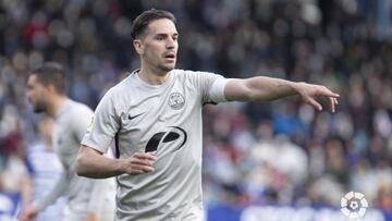 Fran Grima, jugador de la UD Ibiza, durante un partido.