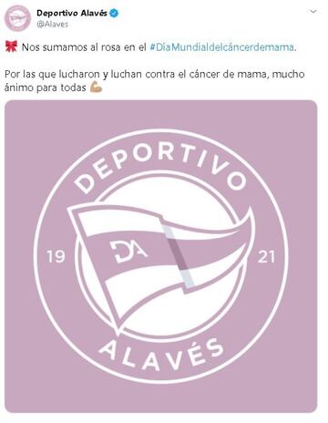 El mundo del deporte unido en el D¨ªa Mundial del C¨¢ncer de Mama