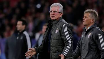 Jupp Heynckes durante el partido entre Sevilla y Bayern M&uacute;nich por Champions League