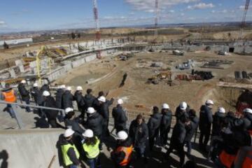 Febrero 2014. Evolución de las obras de La Peineta.