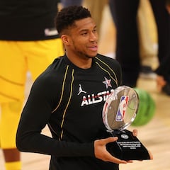 Giannis Antetokounmpo, MVP del All Star 2021 de la NBA