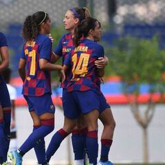 El Barcelona golea al Olympique de Marsella ante su público