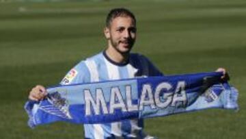 Amrabat, con el Málaga.