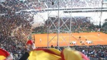 <b>ÉXITO. </b>El estadio de La Cartuja ya acogió la final de la Davis de 2004 donde España ganó a EE UU.