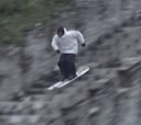 Así esquió Candide Thovex en la Gran muralla china