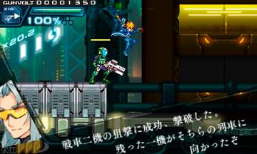 Captura de pantalla - Azure Striker Gunvolt (3DS)