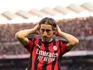 Soccer Football - Serie A - AC Milan v Hellas Verona - San Siro, Milan, Italy - December 28, 2025 AC Milan's Luka Modric before the match REUTERS/Daniele Mascolo