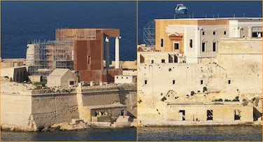 Las imágenes del rodaje de Gladiator 2 muestran la construcción de un enorme coliseo