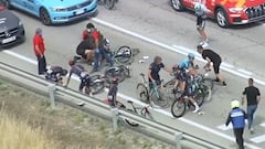 Bernal se despide de la general antes del triunfo de Planckaert