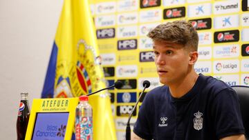 15/09/22 FUTBOL SEGUNDA DIVISION  
UD LAS PALMAS  Rueda de prensa de Marc Cardona