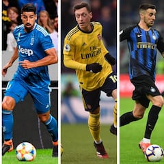 Özil, Milik, Khedira, Romero o Vecino, descartes notables en las listas europeas