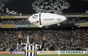 En 2012 llegó al Botafogo, estuvo dos temporadas.