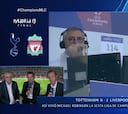 La emotiva reacción en directo de Michael Robinson a los goles de su Liverpool