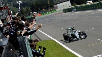 Nico Rosberg durante el GP Bélgica 2016.