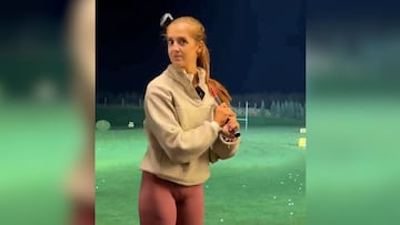 Professional golfer Georgia Ball was recording her practice when a man came up to give her unsolicited advice on her swing, saying he’s played for 20 years.