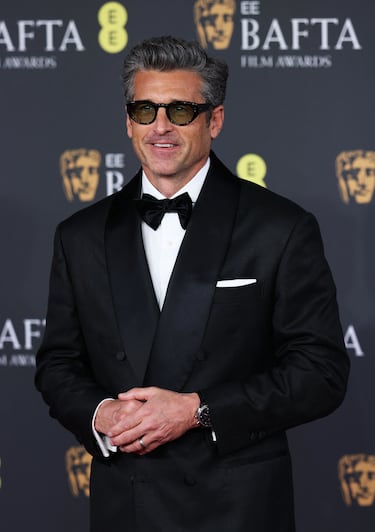Patrick Dempsey posa en la alfombra roja previa a la gala de Premios de BAFTA.