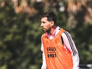 El astro argentino está de regreso en los entrenamientos con el conjunto de Fort Lauderdale de cara al primer partido de la temporada en la MLS ante LAFC.