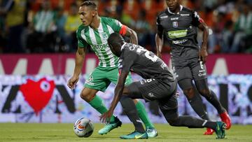 Once Caldas y Atlético Nacional empataron 2-2 en el duelo de ida de la final de la Copa Águila, que se disputó en el estadio Palogrande Manizales.