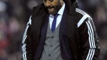 Nuno, durante el partido.