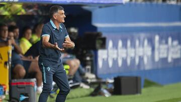 Mendilibar, en el partido entre Eibar y Espanyol.