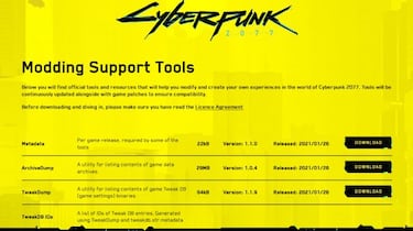 Cyberpunk 2077 añade soporte oficial para mods en PC