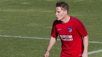 Gameiro, hoy, trabajando con el grupo.
