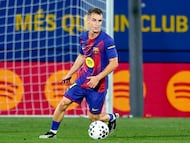 10/08/2025 TROFEU JOAN GAMPER.
PARTIDO ENTRE EL FC BARCELONA Y EL COMO 1907 EN EL ESTADI JOHAN CRUYFF DE SANT JOAN DESPI.
MARC CASADO (17) FC BARCELONA